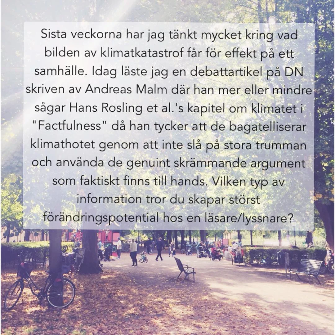      

 
   SVAR: Hej! Jag är glad att den här frågan kommer upp, och jag har också tänkt mycket på den. Det kanske lite irriterande svaret är att information inte är särskilt bra för att skapa förändring över huvud taget. (Och särskilt inte om den k