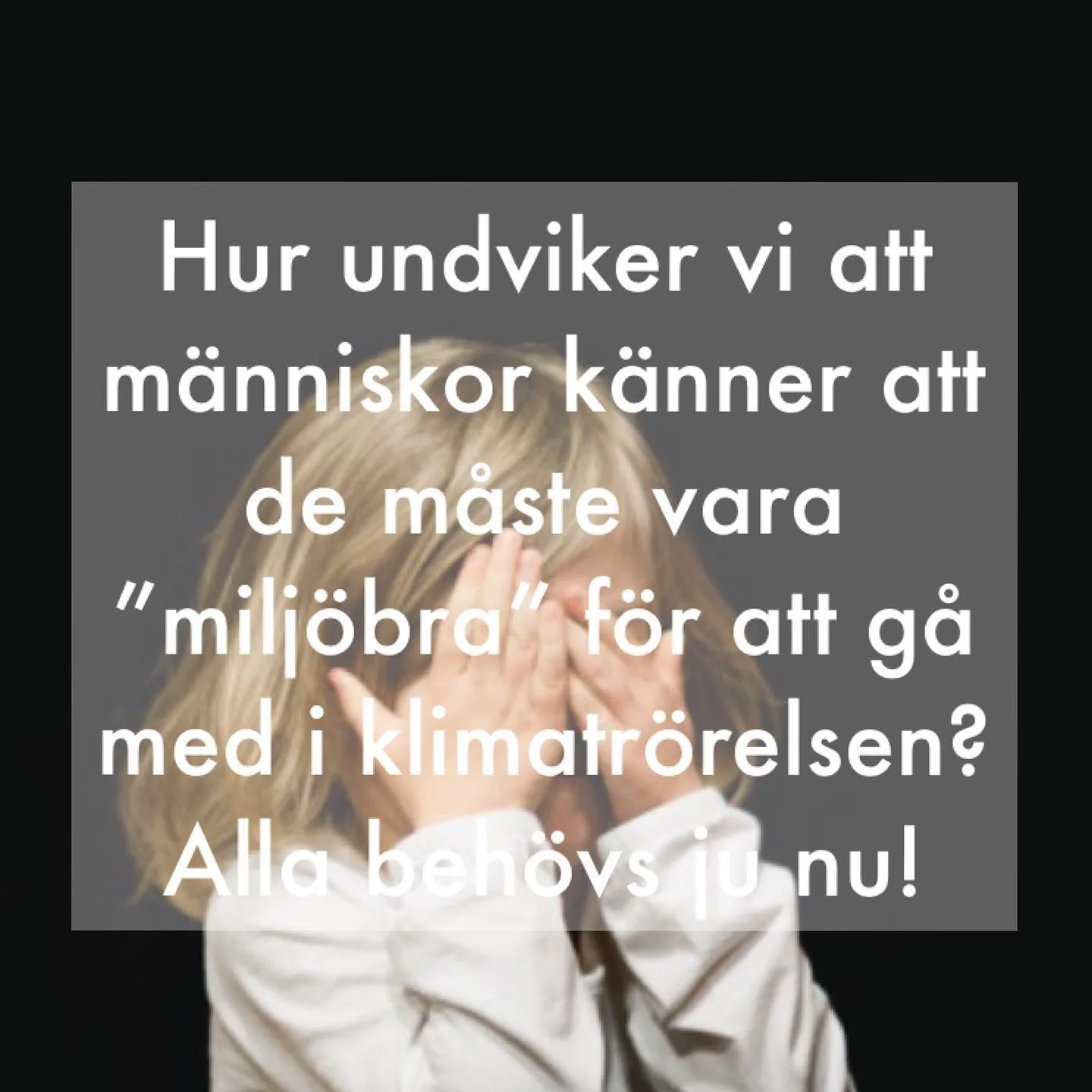      

 
   SVAR: Det har ju varit ganska mycket miljöskammande i debatten på sistone. Att se någon annan bli skammad leder till en slags lättnad över att inte vara sämst, och därmed kanske accepterad. Men samtidigt skapar det förstås en miljö där ma