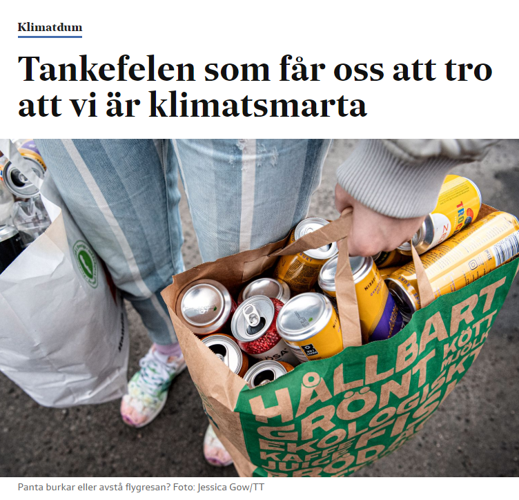 Artikel i Svenska Dagbladet