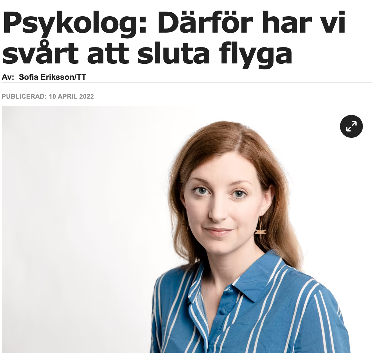 Intervju i Aftonbladet