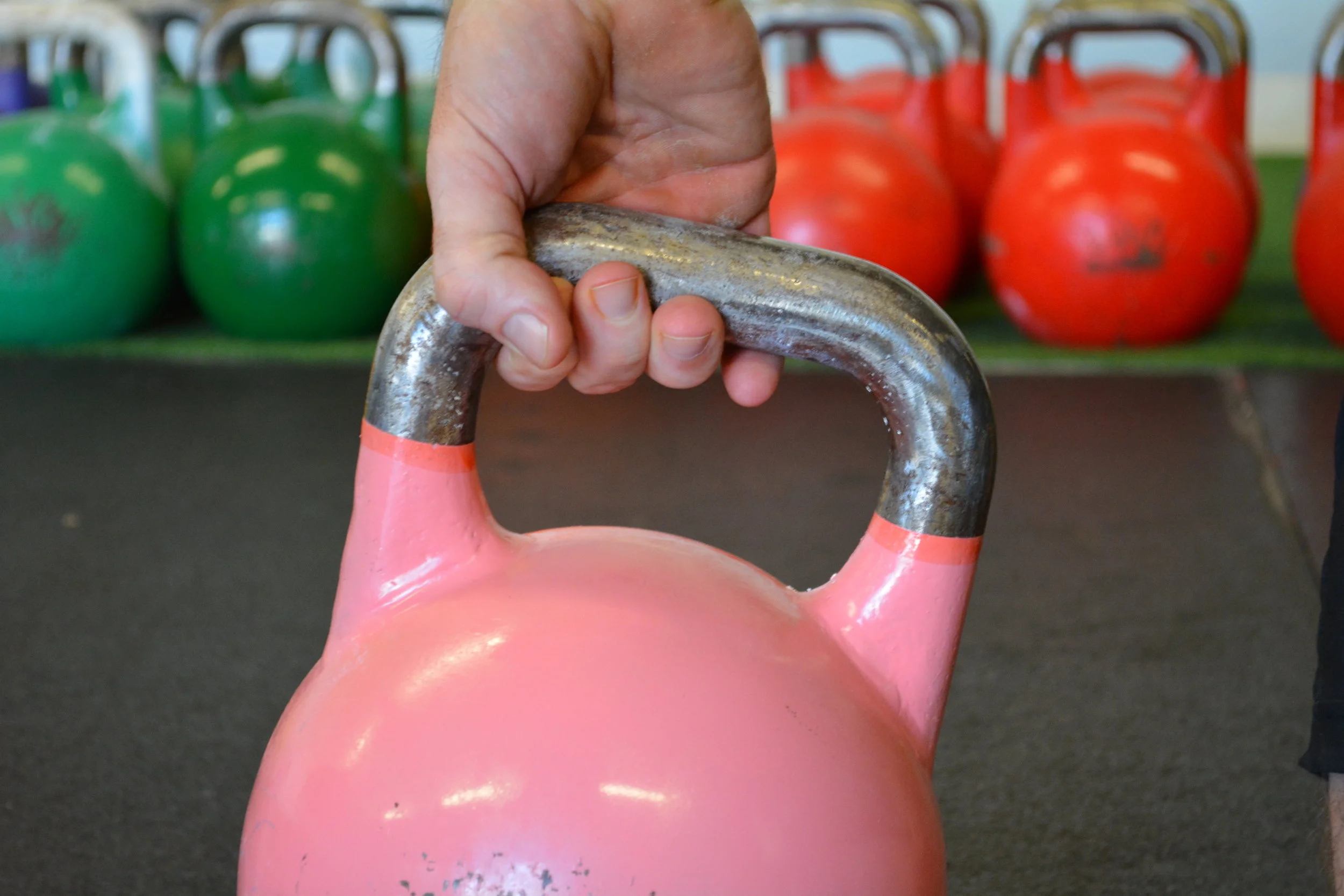 Kettlebell grip: Thumbs forward or thumbs back?