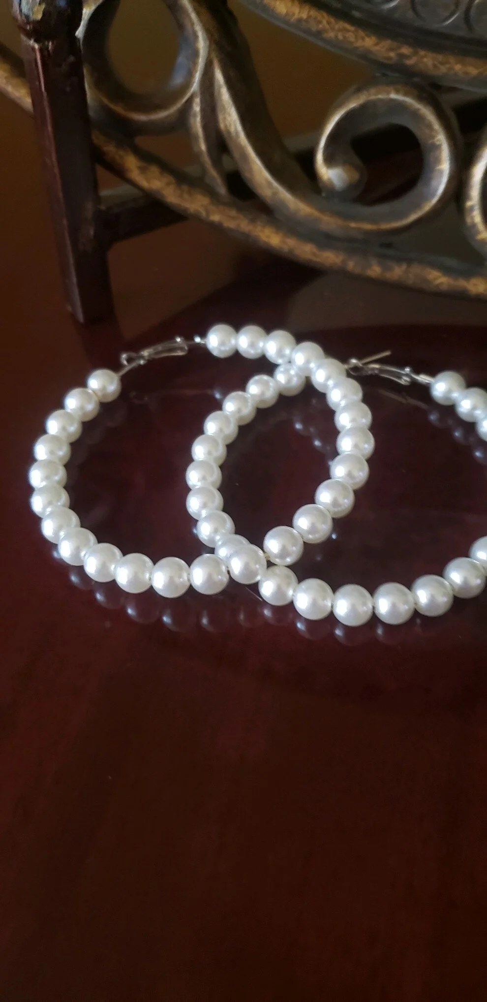 Strength - Pearl Hoops