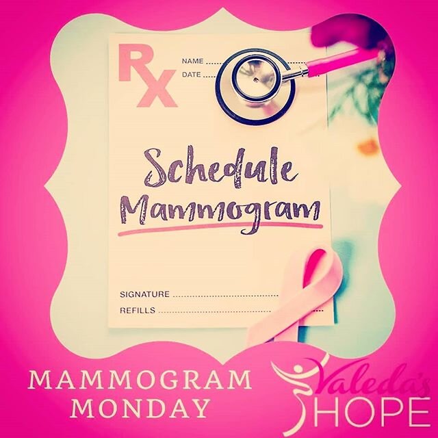 It's #MammogramMonday!! Tell the women 40 and over in your lives to schedule and attend their annual mammogram. They can sign up for the Valeda's Hope Mammogram Van Day on June 26, 2020!!