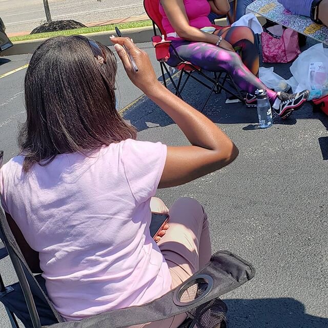 Valeda's Hope  annual mobile mammogram day in June was a huge success.Teamwork makes the dream work.  Thank you so much!!!!!.94 degrees..different location due to COVID-19..social distancing. 6ft please. Temperatures taken. Masks on...hand sanitzer..