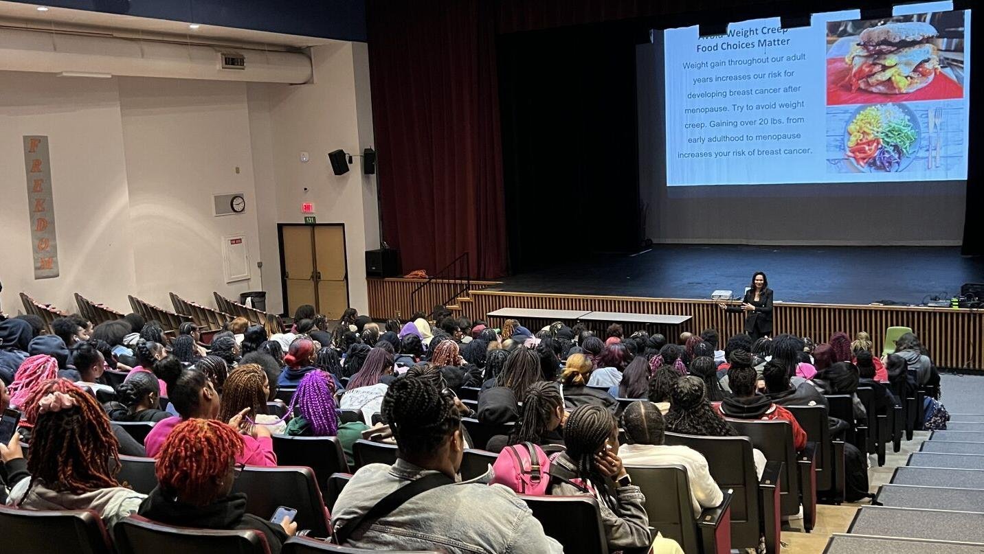 Hazelwood teens learn breast cancer awareness and healthy habits