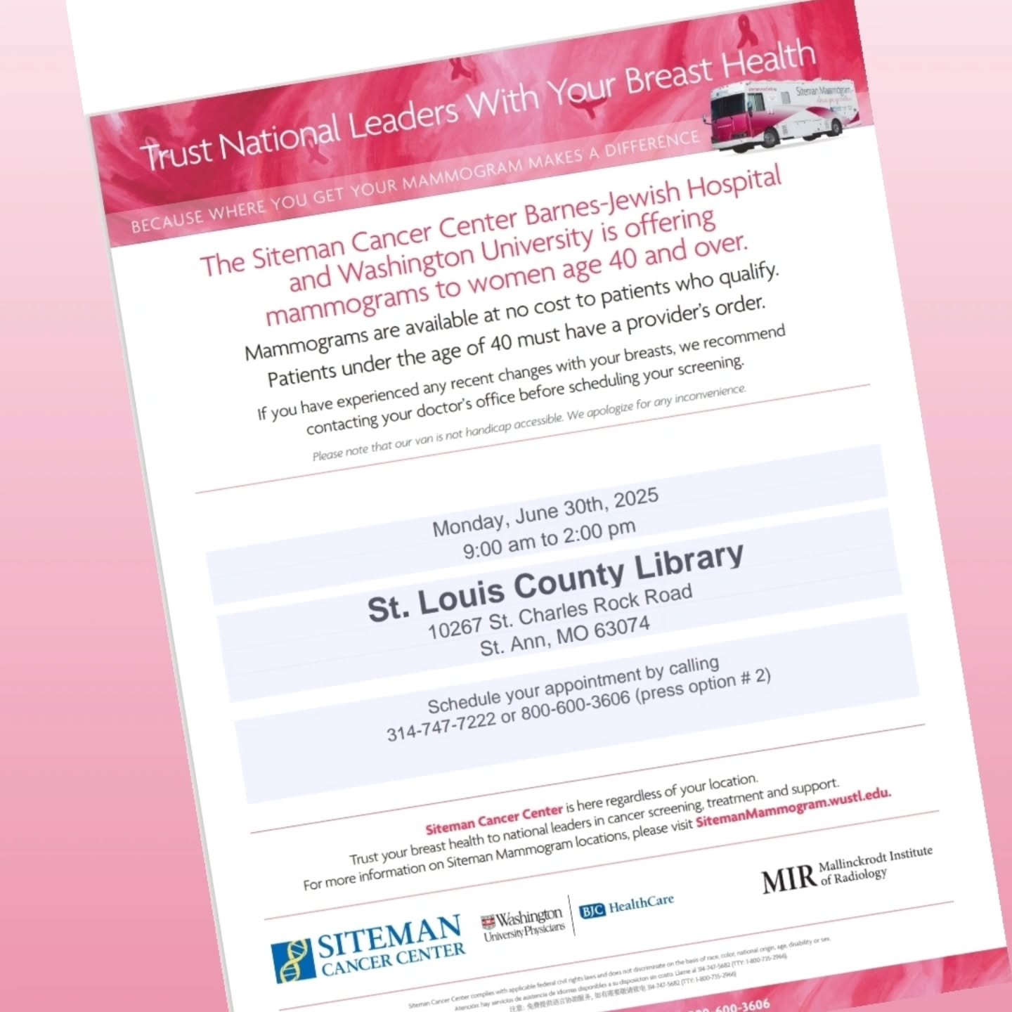It's Mammogram Monday!
Make your appointment and keep your appointment. 
Let's win together where we can.  Valeda's Hope 
www.valedashope.org 
#breastcancer #valedashope ##earlydetection 
#mammogramsforher #MammogramMonday #June30