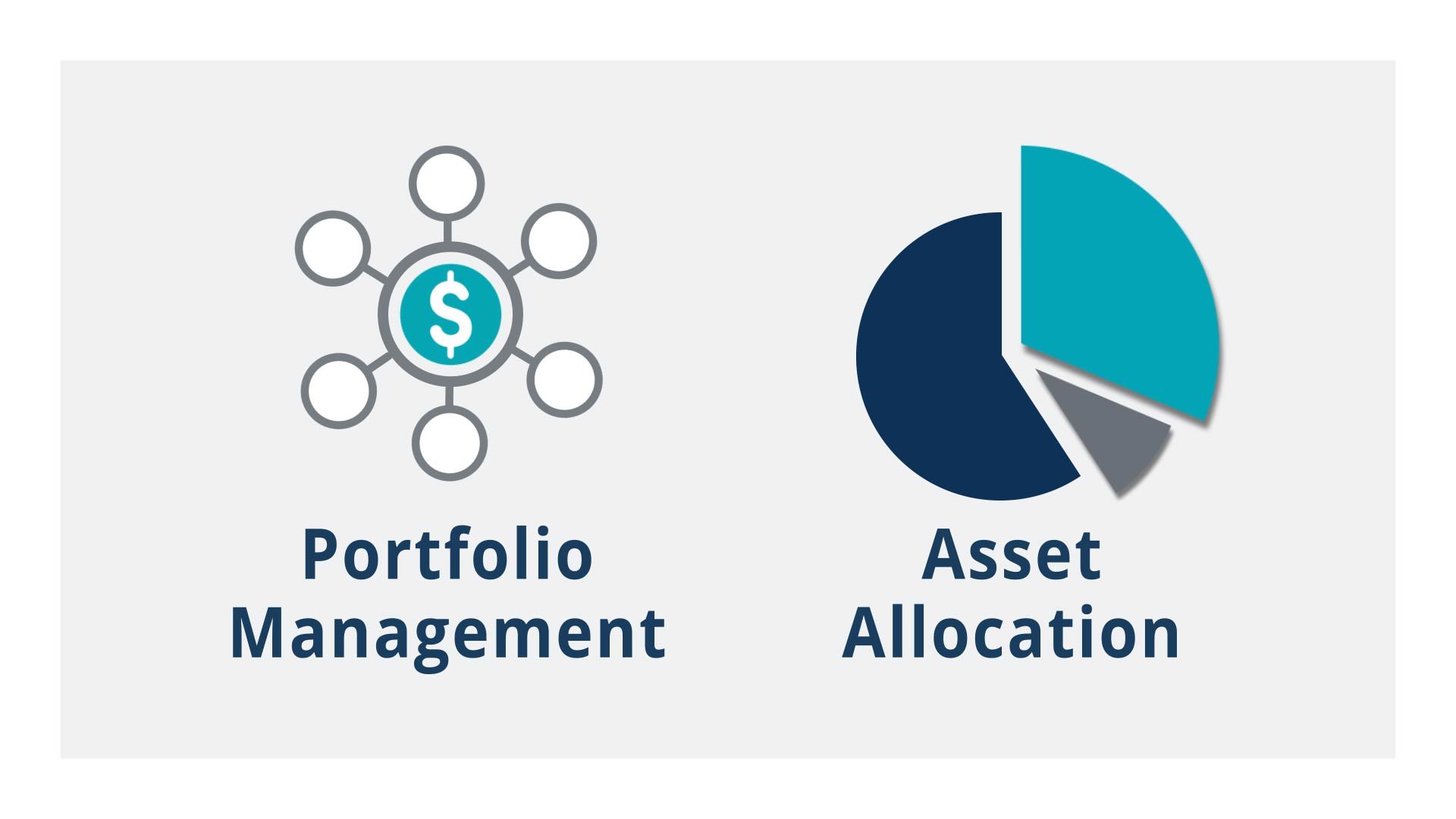 Financial iconography mockup