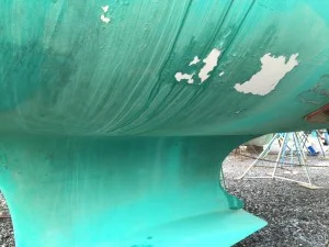 Flaky bottom paint on pretty woman