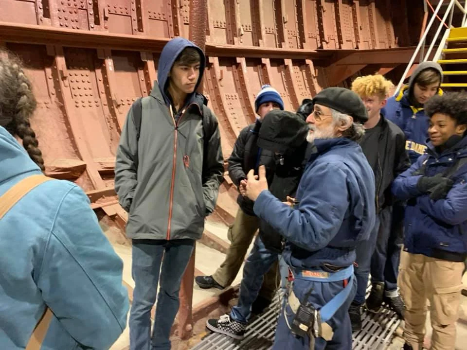 Thanks to Captain Richard Dorfman for taking the time to show our Senior class around.