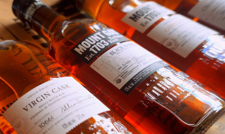 Bottles with reference of the barrel used to age the rum