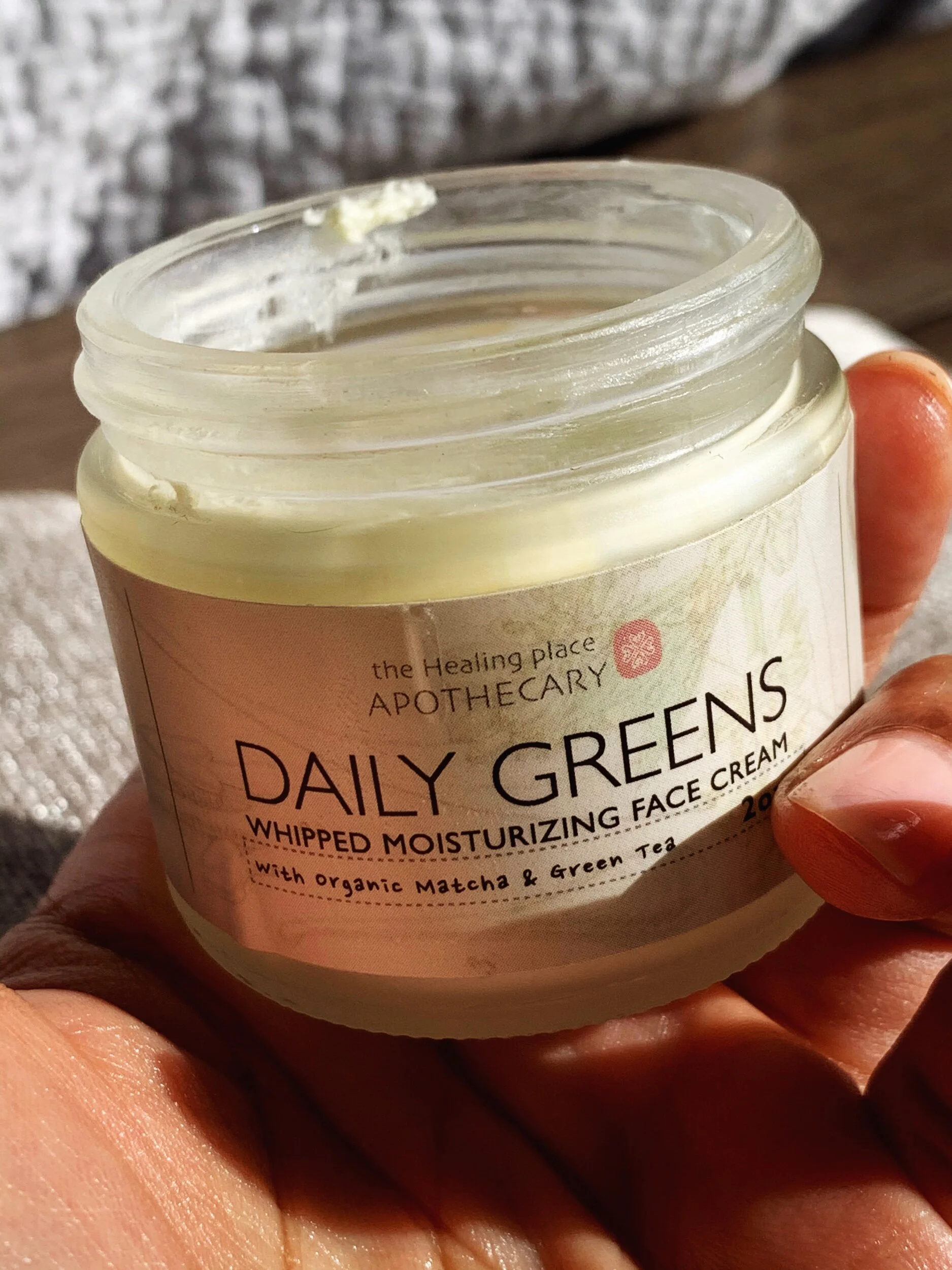 daily greens face cream