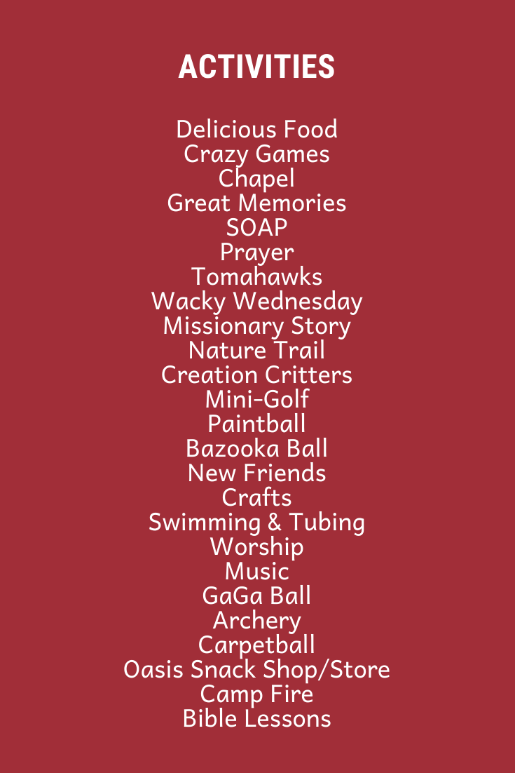 Summer Camp — Camp Gilead FL