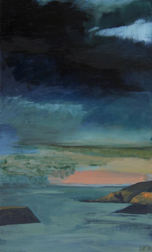Cullercoats II oil on plywood