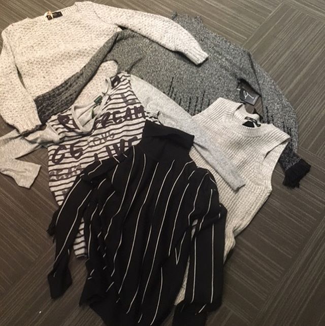 Because it&rsquo;s a sweater kinda day. Stay warm #yyc! &bull;
&bull;
&bull;
#calgary #cold #knits #staywarm #calgaryshopping #boutique #unique #style #layers #sweaters #wewillkeepyouwarm