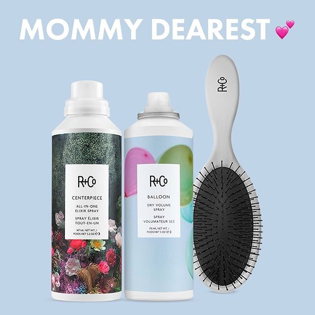 Send your mom good hair for Mother&rsquo;s Day! 💁🏼&zwj;♀️ ▪️Which is your favorite bundle? 1....2....or 3? ▪️Free Dark Waves Candle with a purchase of $125. ($45 value). ▪️Bonus- free R+Co Concentrate treatment in salon just for making a purchase. 