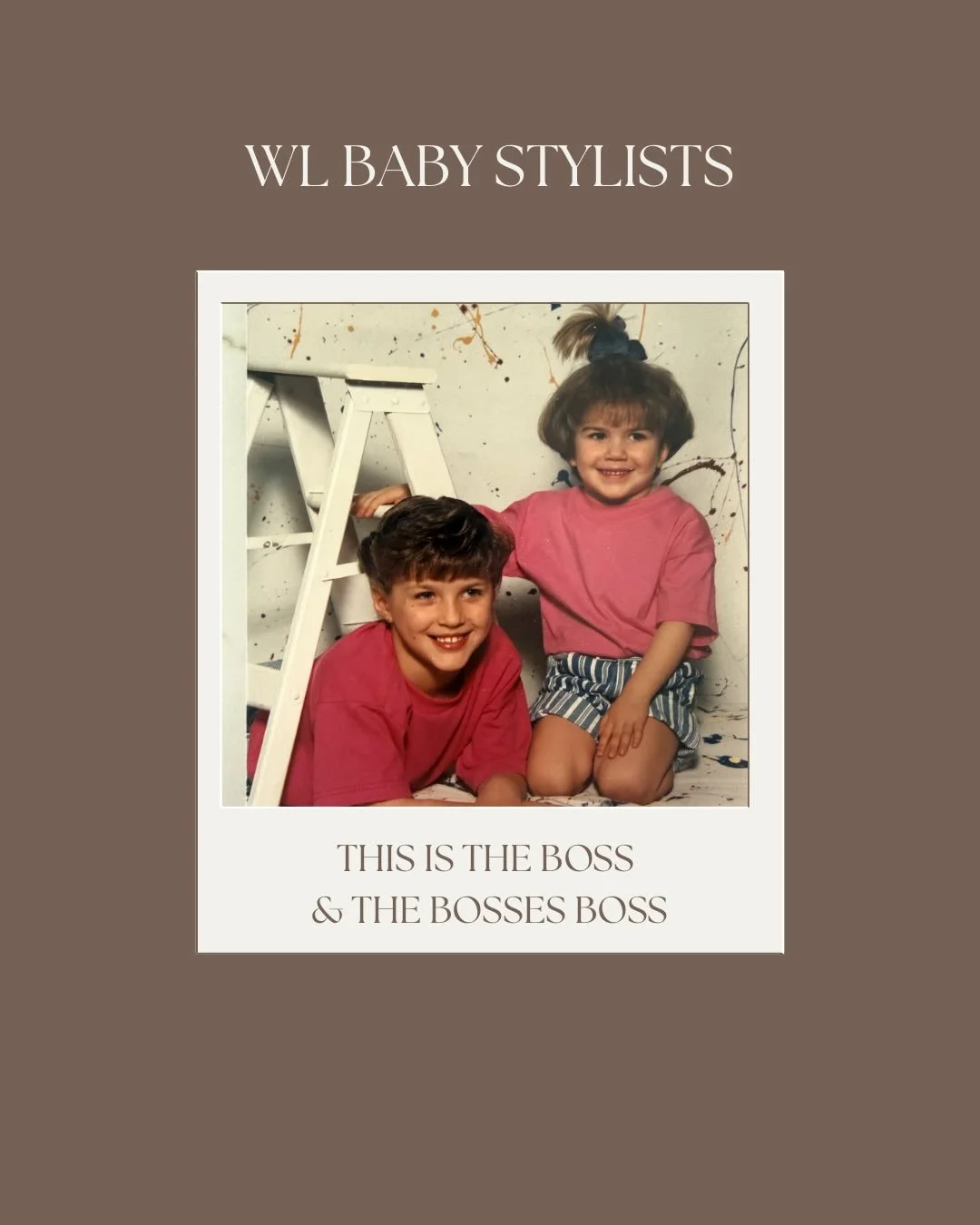 White Loft stylist&hellip; as babies! Can you guess who&rsquo;s who?