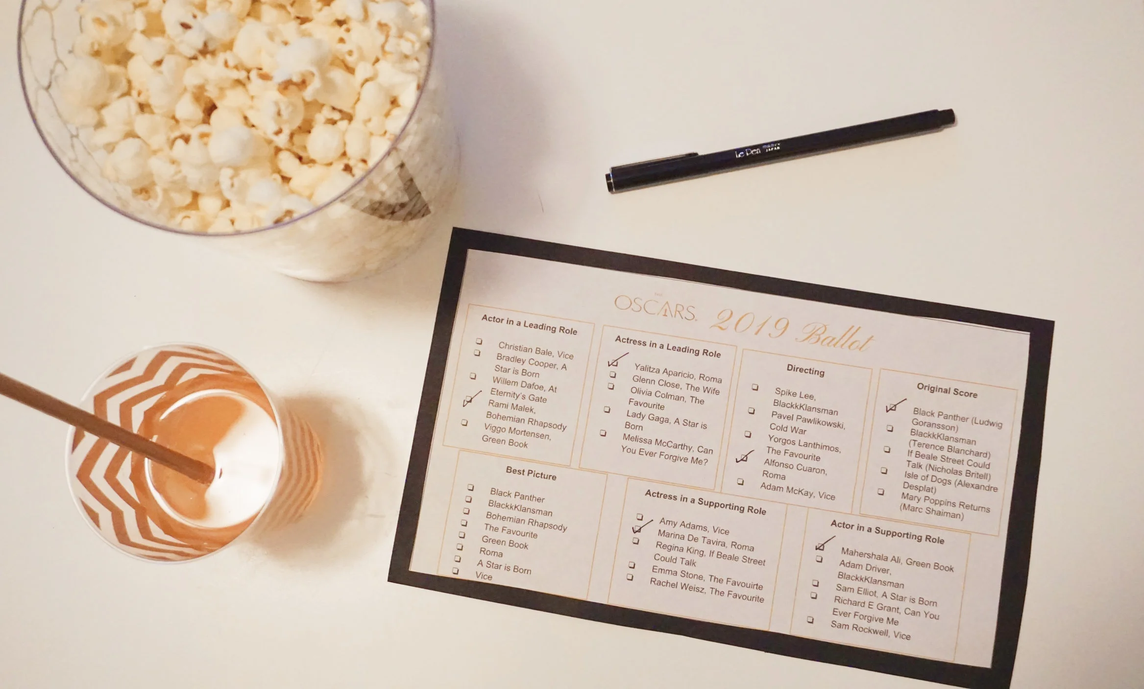 Don’t forget to have your ballot to cast your votes who’ll win each category and/or who you’re rooting for!