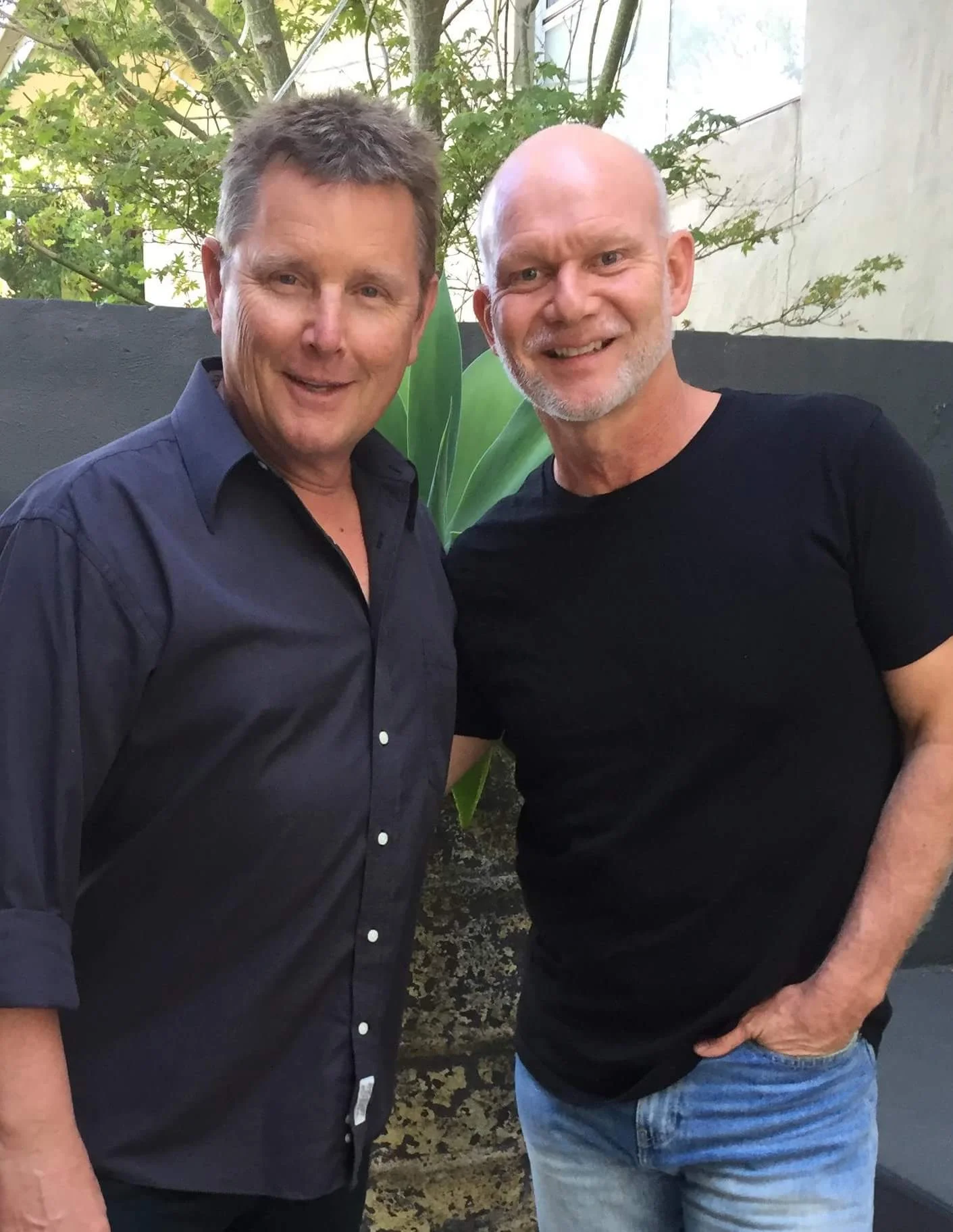 Ralph with Tom Burlinson partners in crime