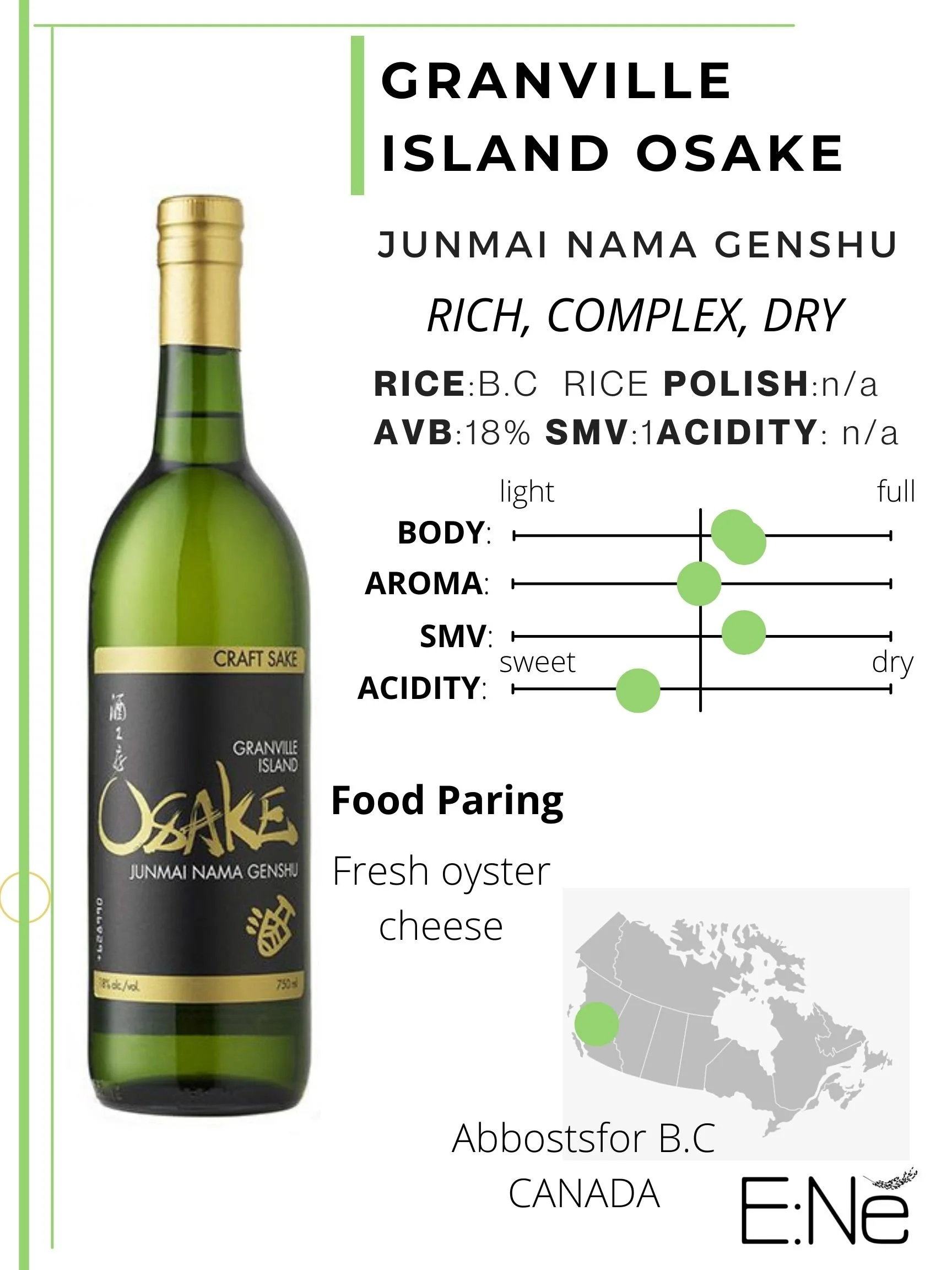 OSAKE Junmai Nama Genshu