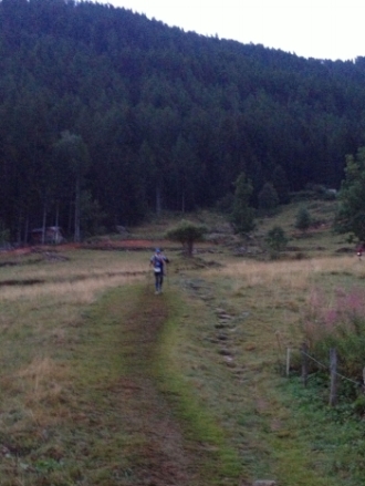 Pam making her way to Vallorcine