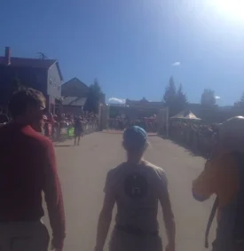 A glorious day for that finish line in sight
