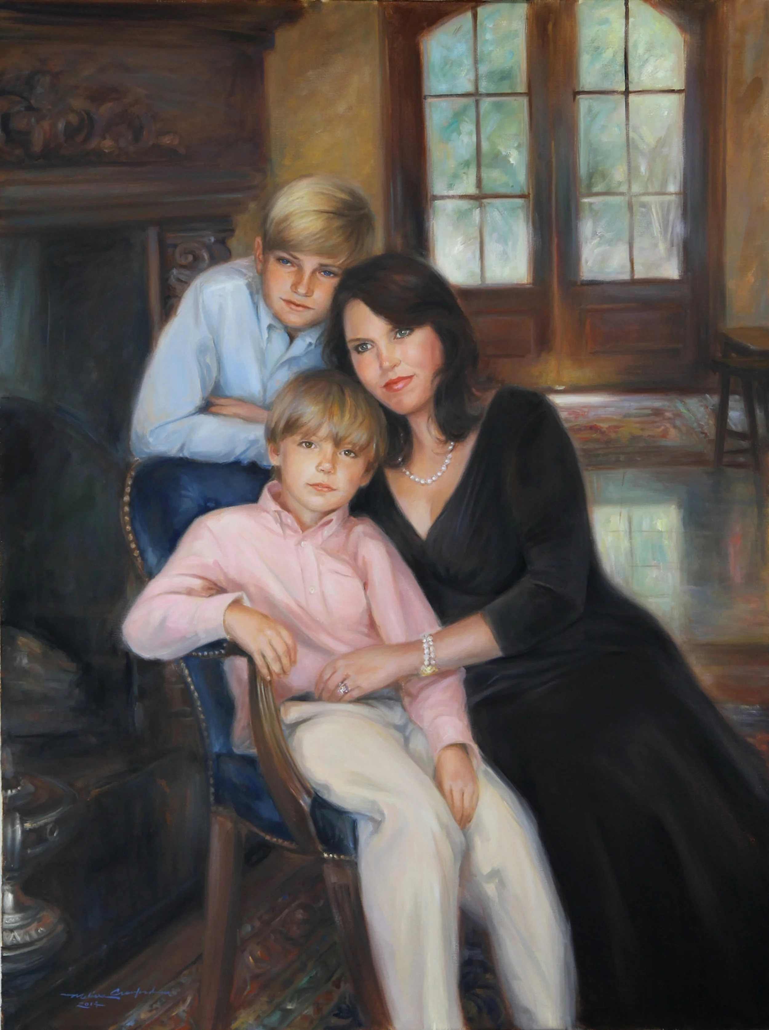 Oil group portrait