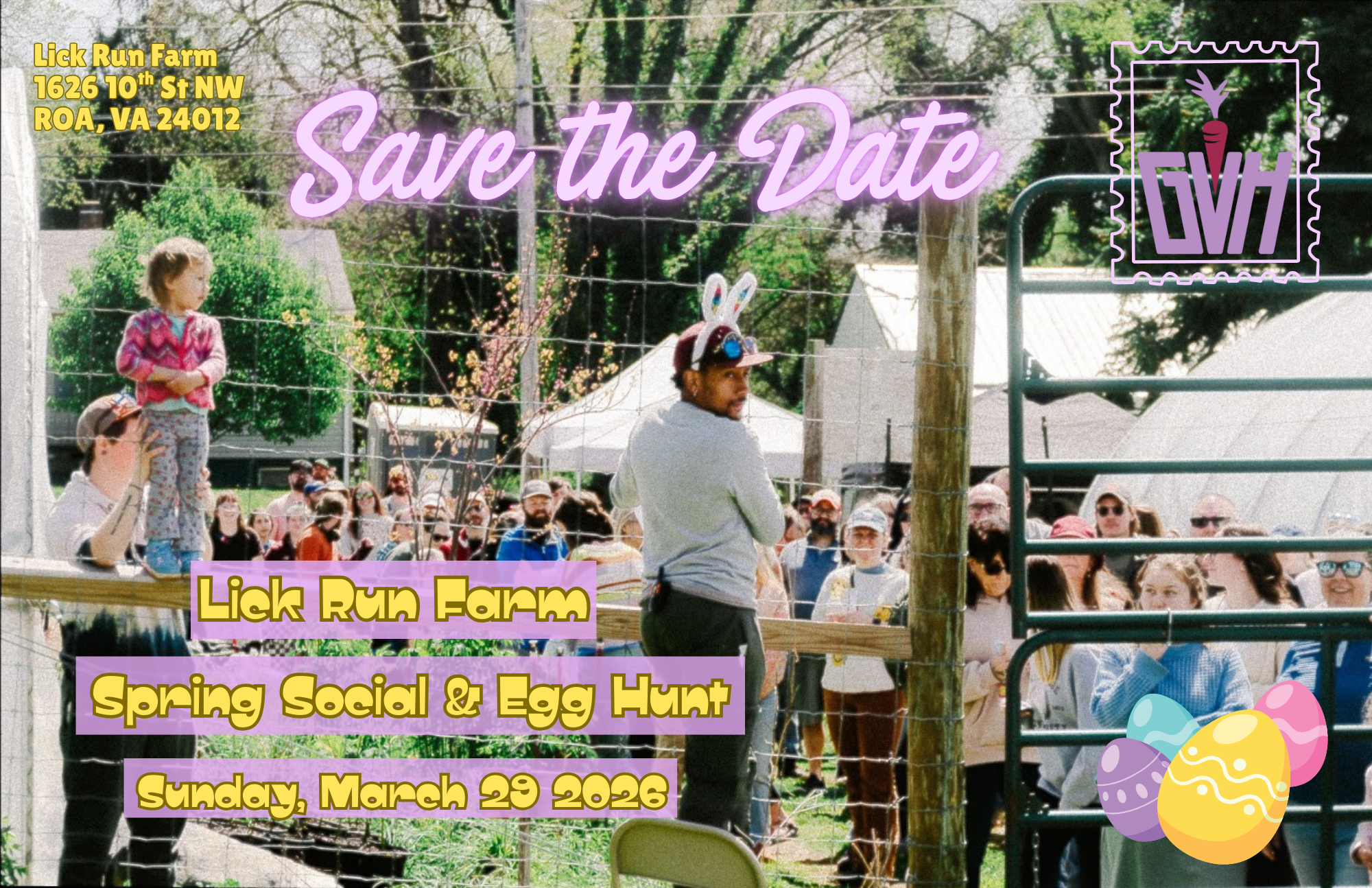 Lick Run Farm Spring Social and Easter egg hunt