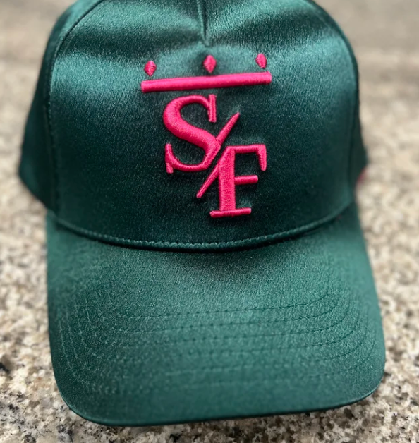 Pink & Green Satin Hat.png