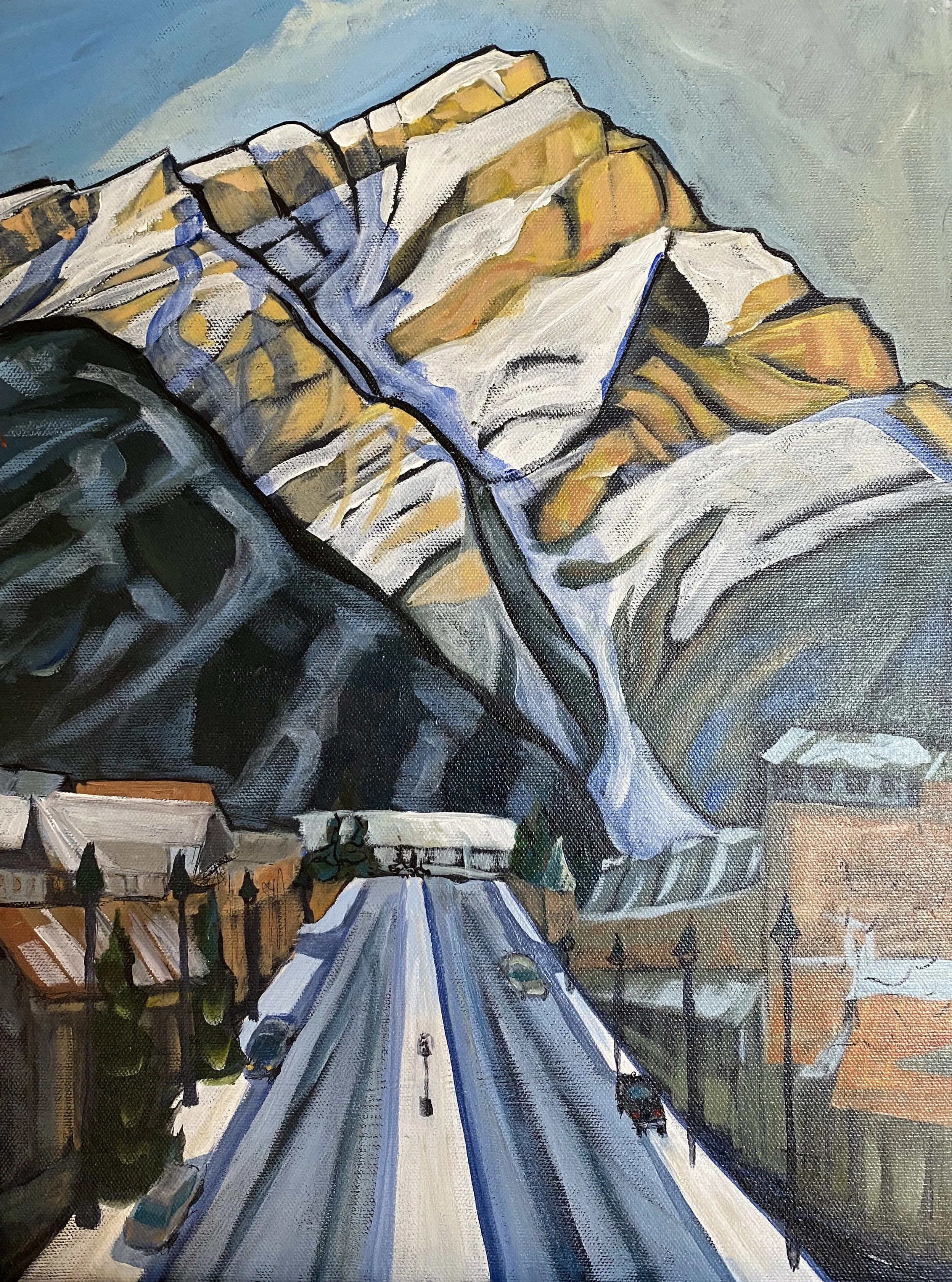 'Banff Avenue' - 12"x16" - $375 - SALE: $281.25