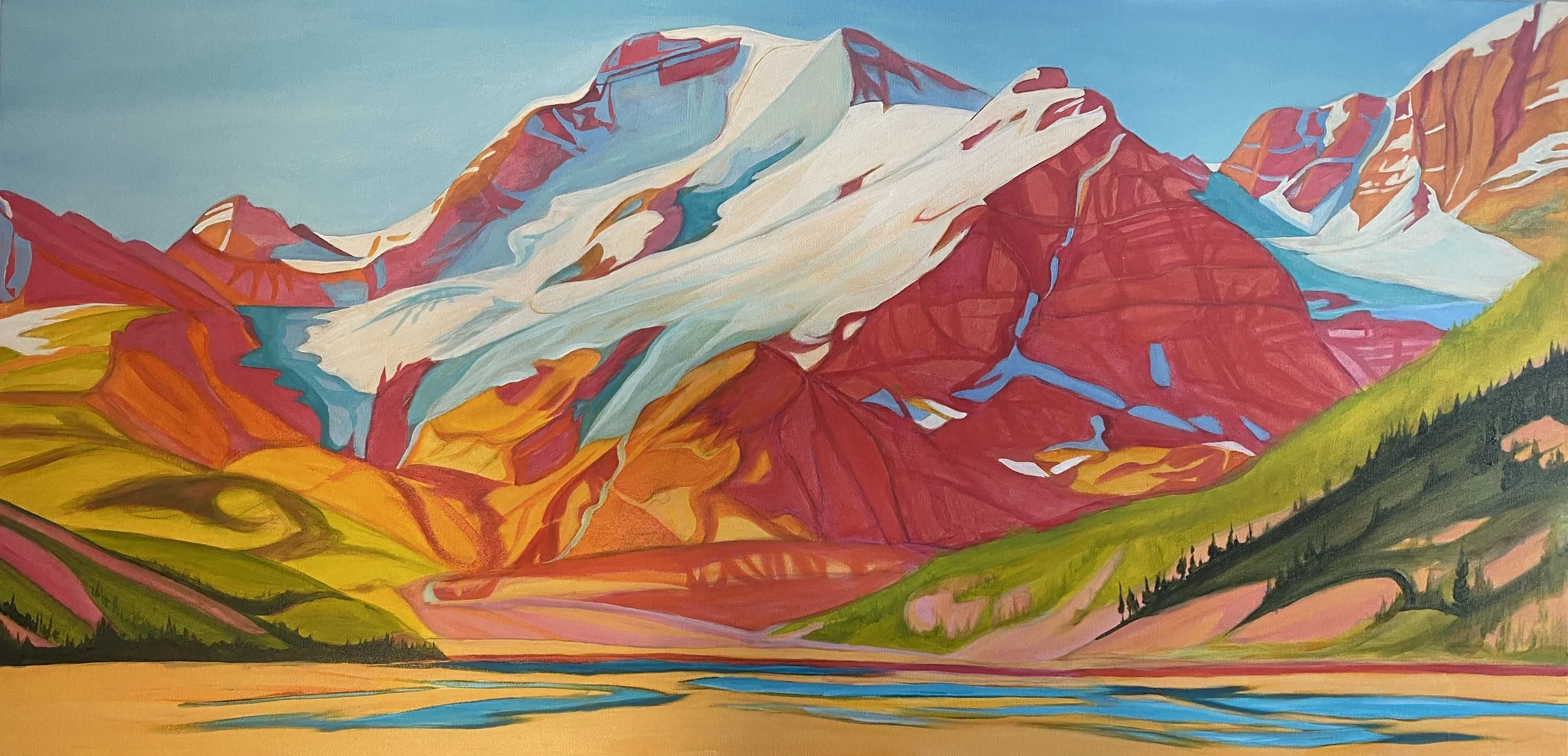 'The Elements' - 24" x 48" - $1850 framed