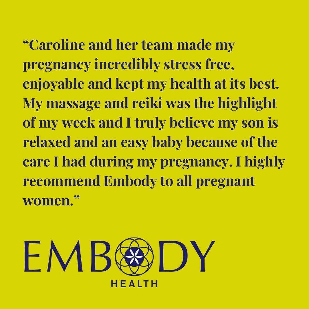 Beautiful feedback. We see so many pregnant and post-natal women and it&rsquo;s a privilege to work with you all! Maternity leave is a great time to allow a specialised masseur to gently and supportively make adjustments and give nurture to the chang