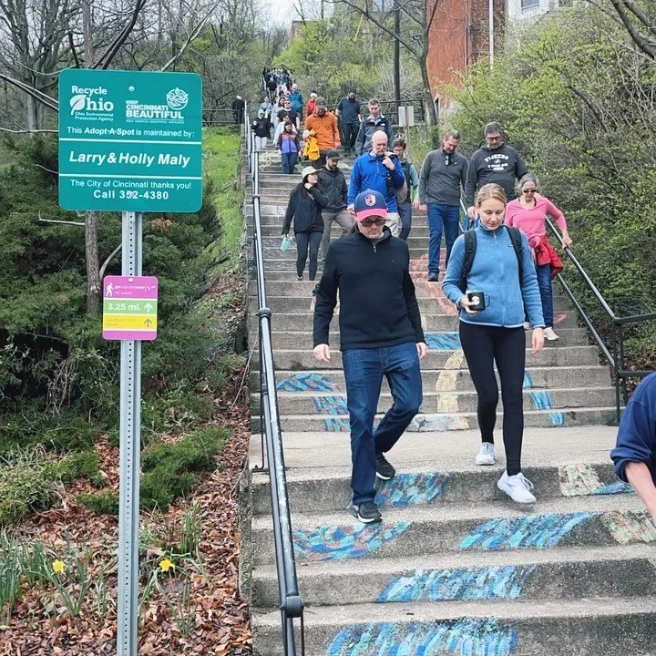 Look who&rsquo;s back. 👀 

We had a great time last week leading @economecon around the hillsides of Cincinnati! 

🚶🏼&zwj;♀️ 🚶🏼 🚶🏻&zwj;♂️

In addition to our community hikes we lead groups of all sizes for private events and conferences. We ca