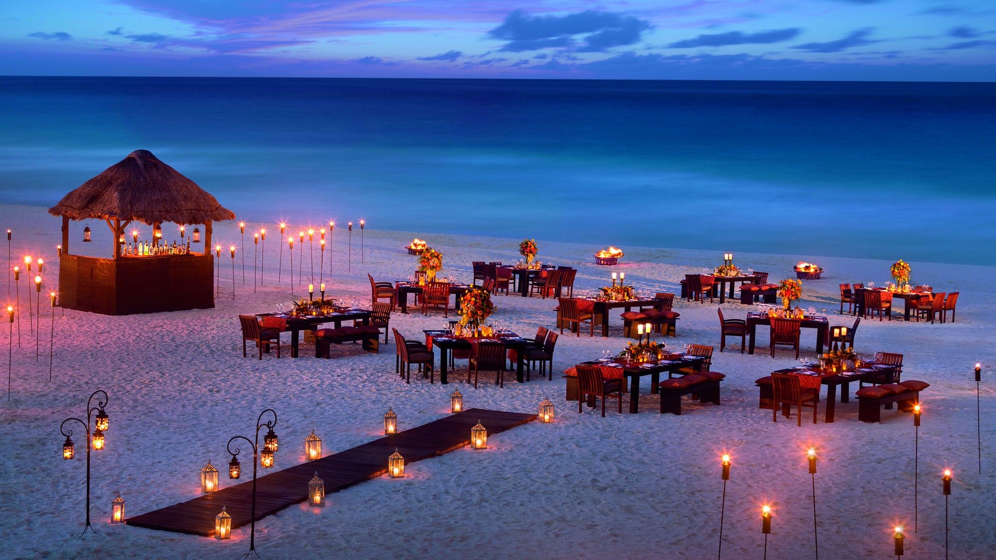 Beach Receptions Indian Destination Wedding Cancun Dreams AM Resorts.jpg