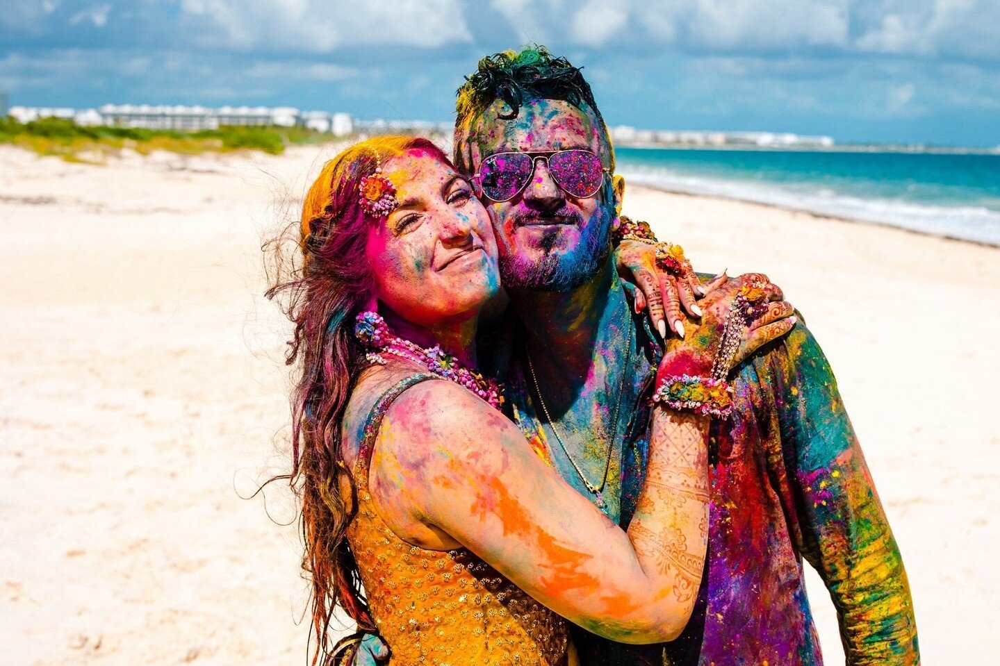 Happy Holi! We hope you are spending it with someone you love 💜 #PartnersinParadise⁠
🇲🇽 @shaadidestinations⁠
🧚 @uniquestoriesweddings⁠
📸 @federicosalmeronphoto☝️⁠
📽️ @federicosalmeronphoto⁠
🎪 @zunigadecocancun ⁠
🎧️ @djsunnyentertainment⁠
💄 @