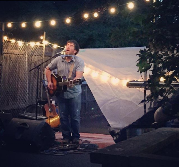 And in an alley spruced up with lights!