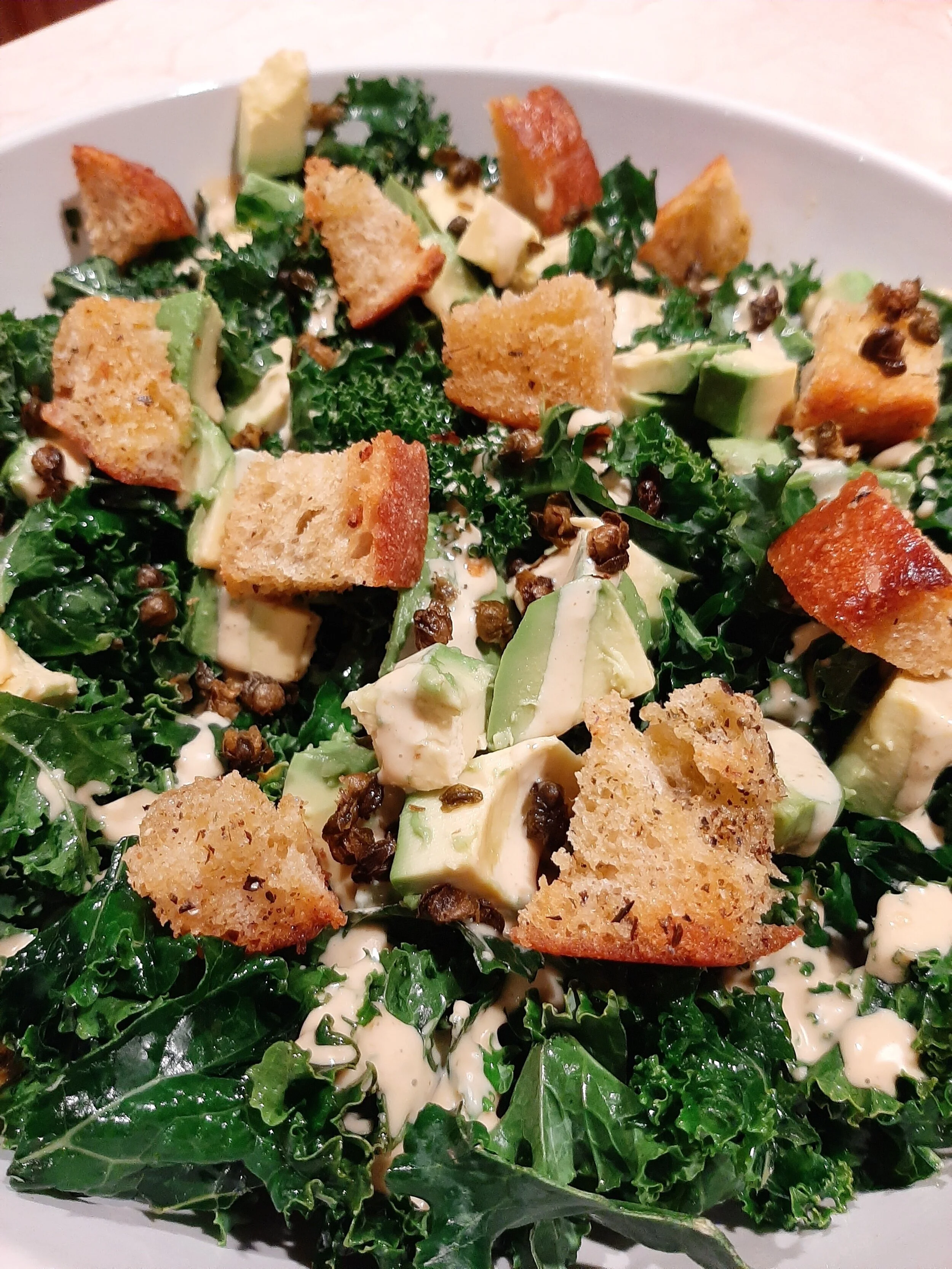 Really the Best Ever Vegan Kale Caesar