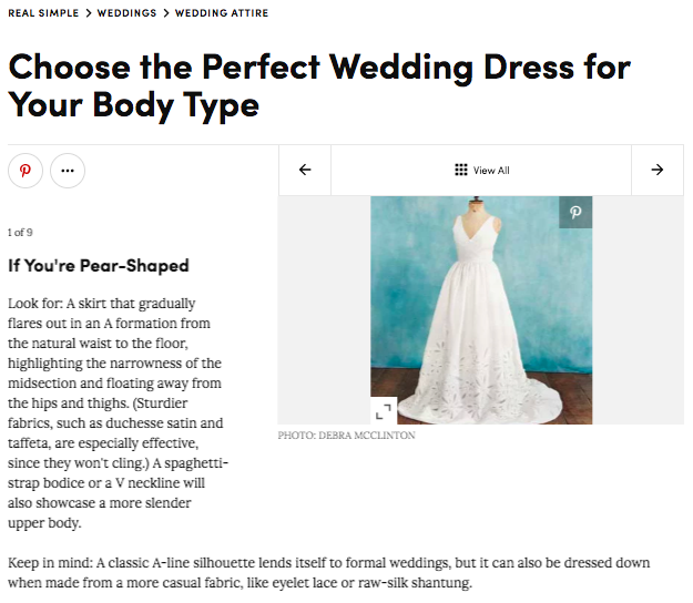 How to Choose a Wedding Dress Based on Your Body Type