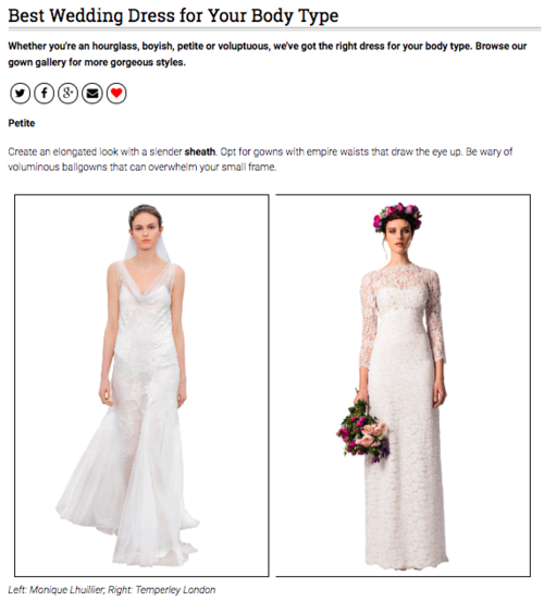 Why The Best Wedding Dress for Your Body Type is a Myth