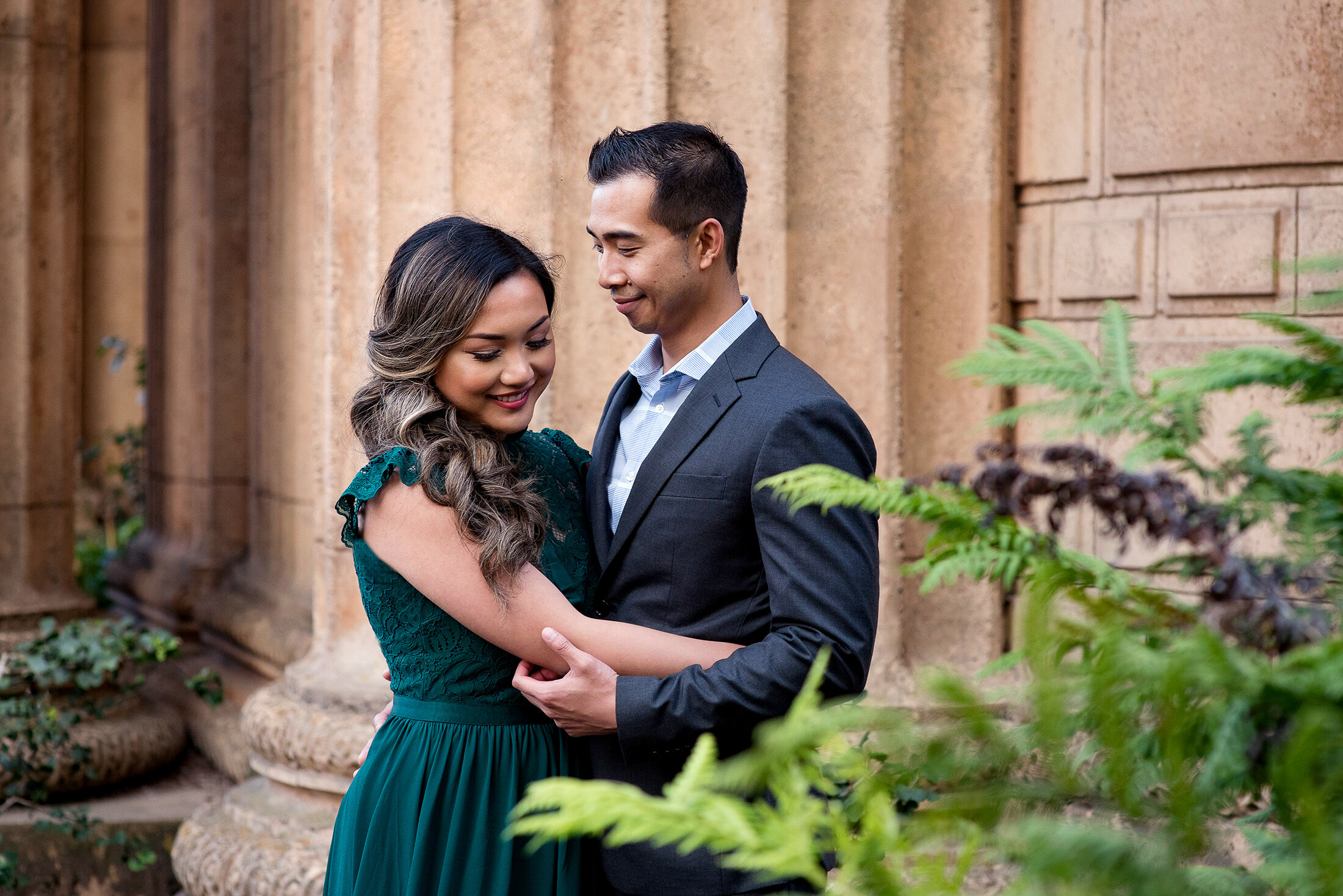  Best sf engagement photography location the palace of fine arts fountain 