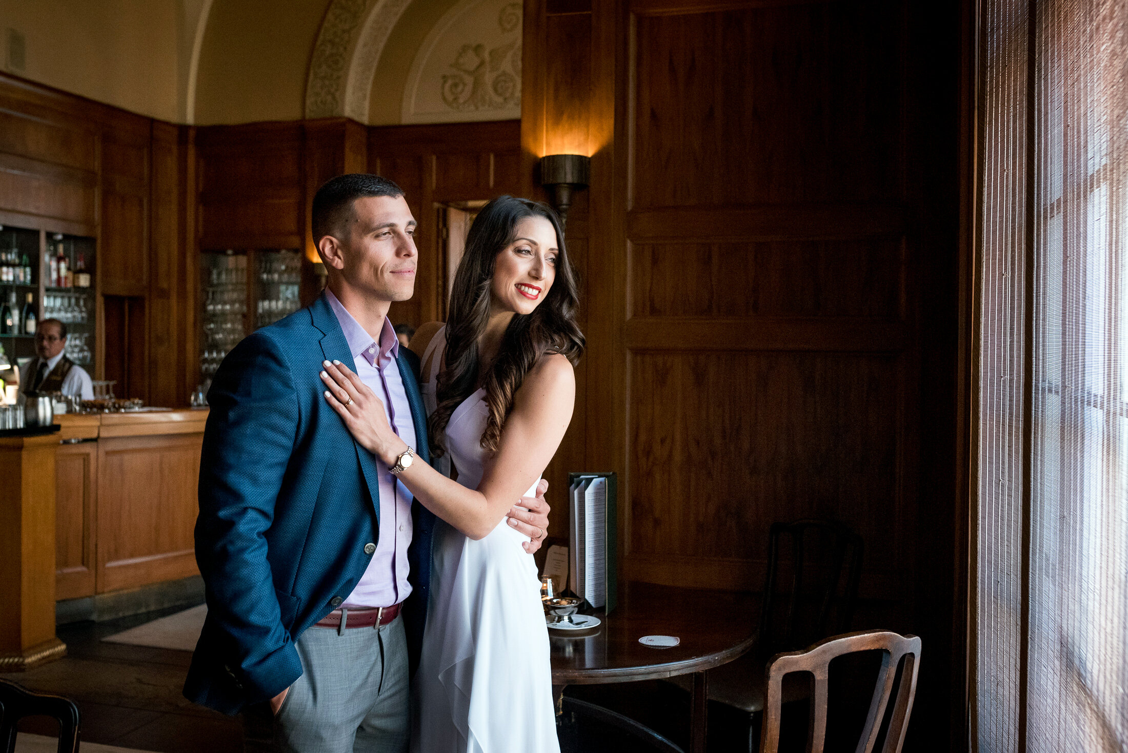  Engagement photography session at The Metropolitan Club in San Francisco, CA 