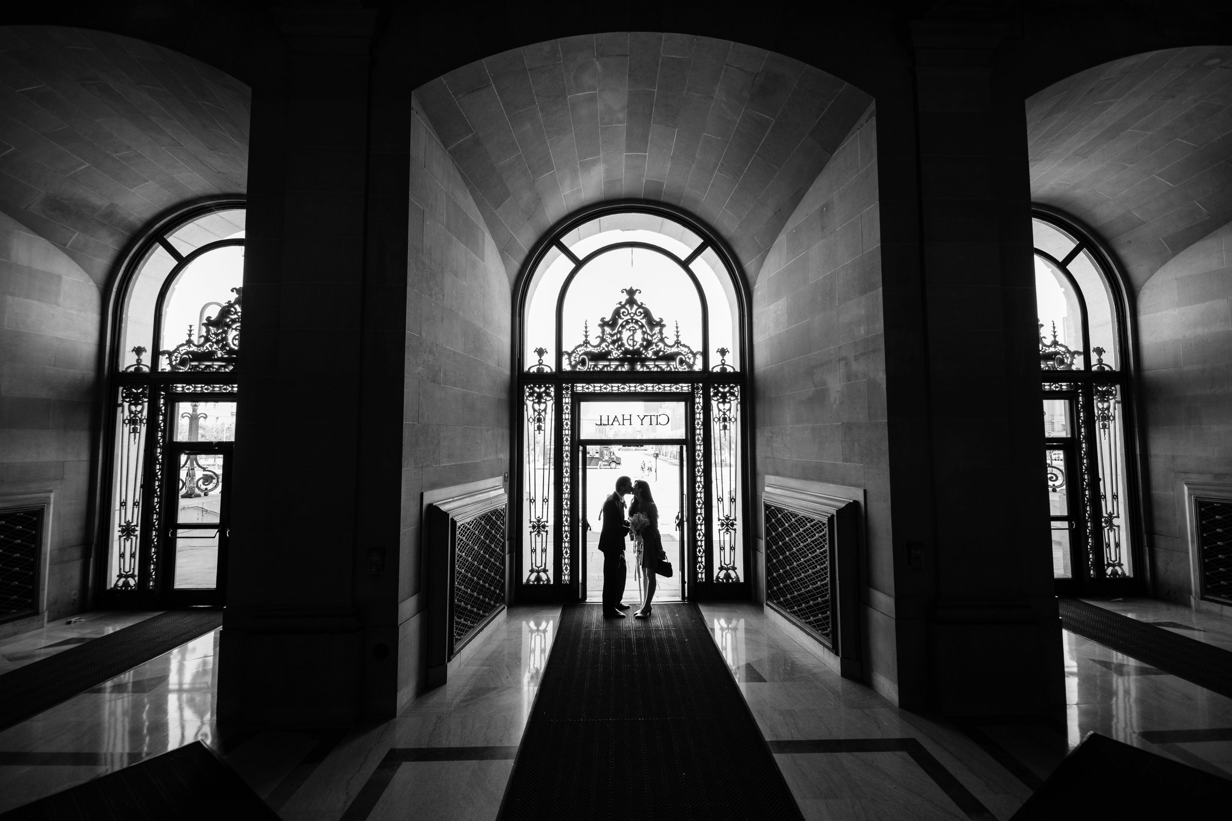  Bride and Groom elope at San Francisco City Hall 