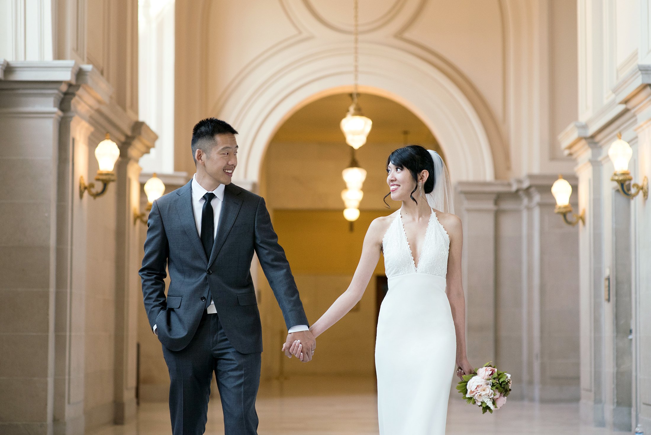  Married couple at San Francisco City Hall 