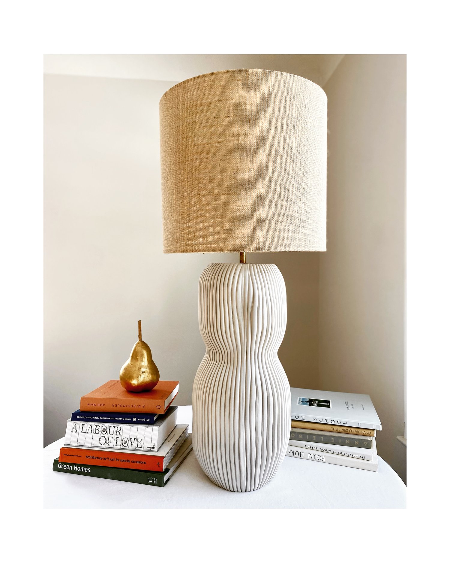 knal Hertogin Cursus 20" ORGANIC CURVY TABLE LAMP Special Order Only — Cym Warkov Ceramics