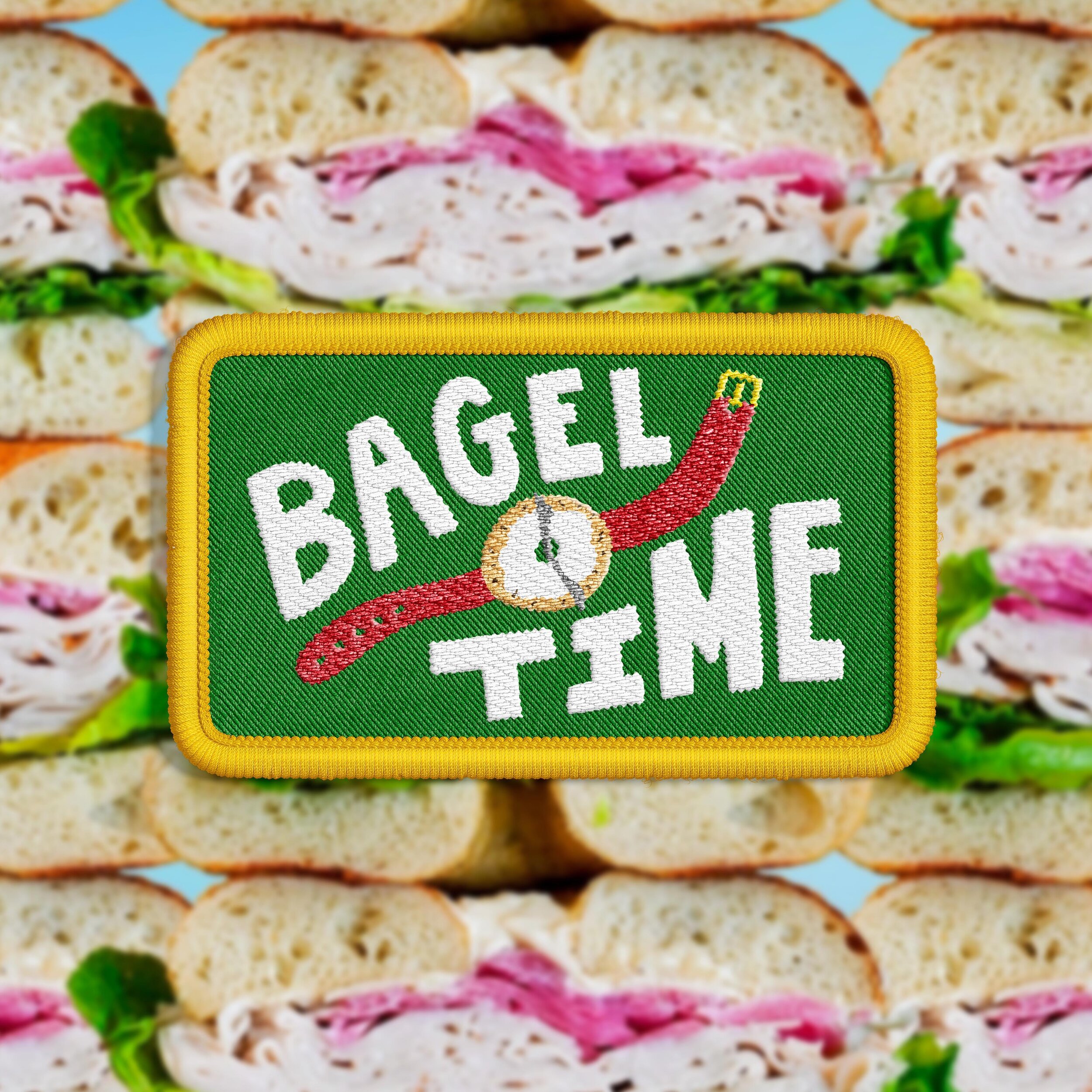 Bagel Time, baby! Cute little patch concept I designed last year alongside some t-shirts for the critically acclaimed @thebagel.shop in Little Rock. A few more  shots to come from this project 🤠🥯❤️