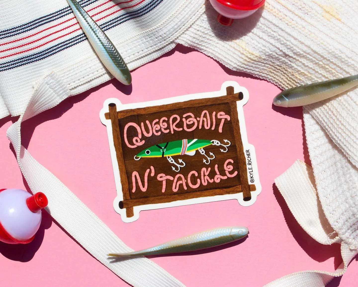 If the bait is queer as should be the tackle. New sticker alert!!! 🐟🐠🎣🏳️&zwj;🌈 check my story for deets 👀