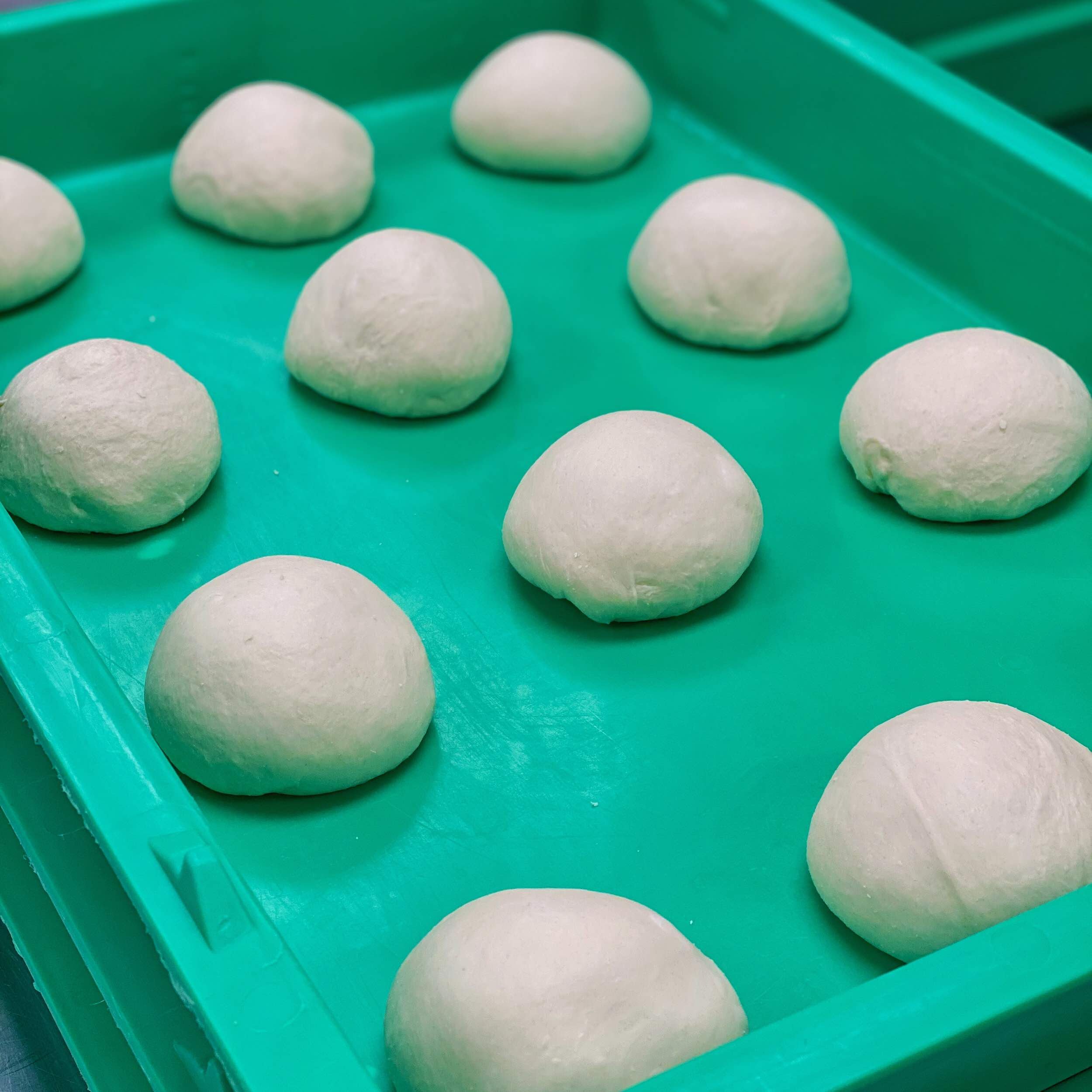 Happy hand formed dough balls!