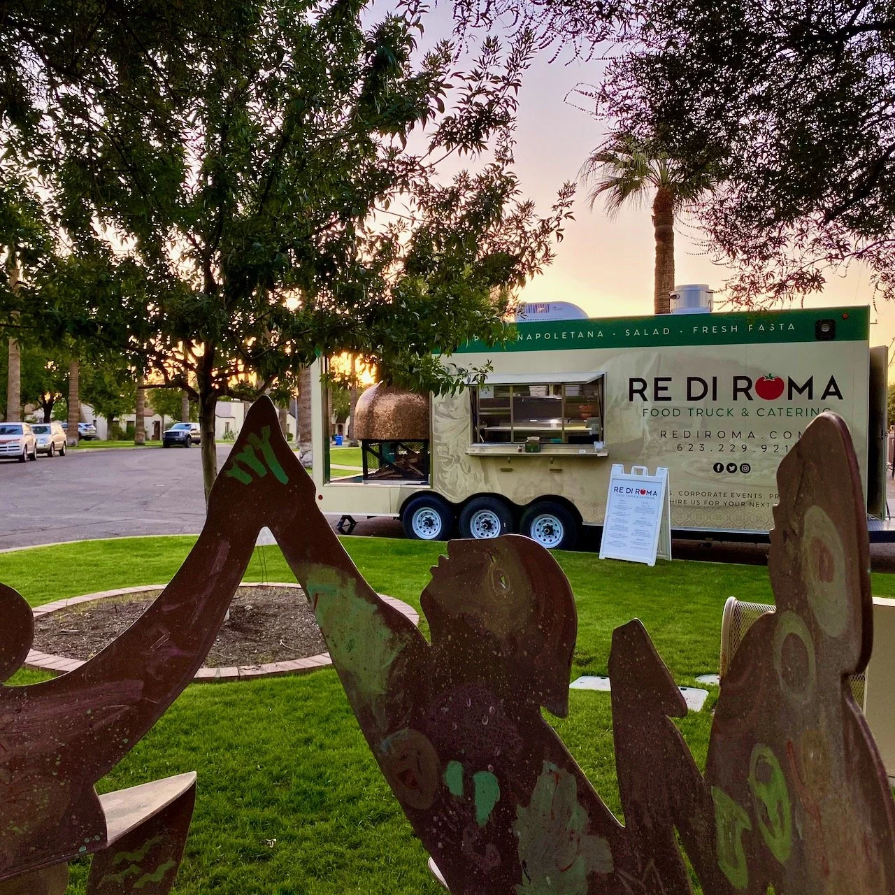Re Di Roma Pizza Truck at Willo Historic District Food Truck Night in Phoenix