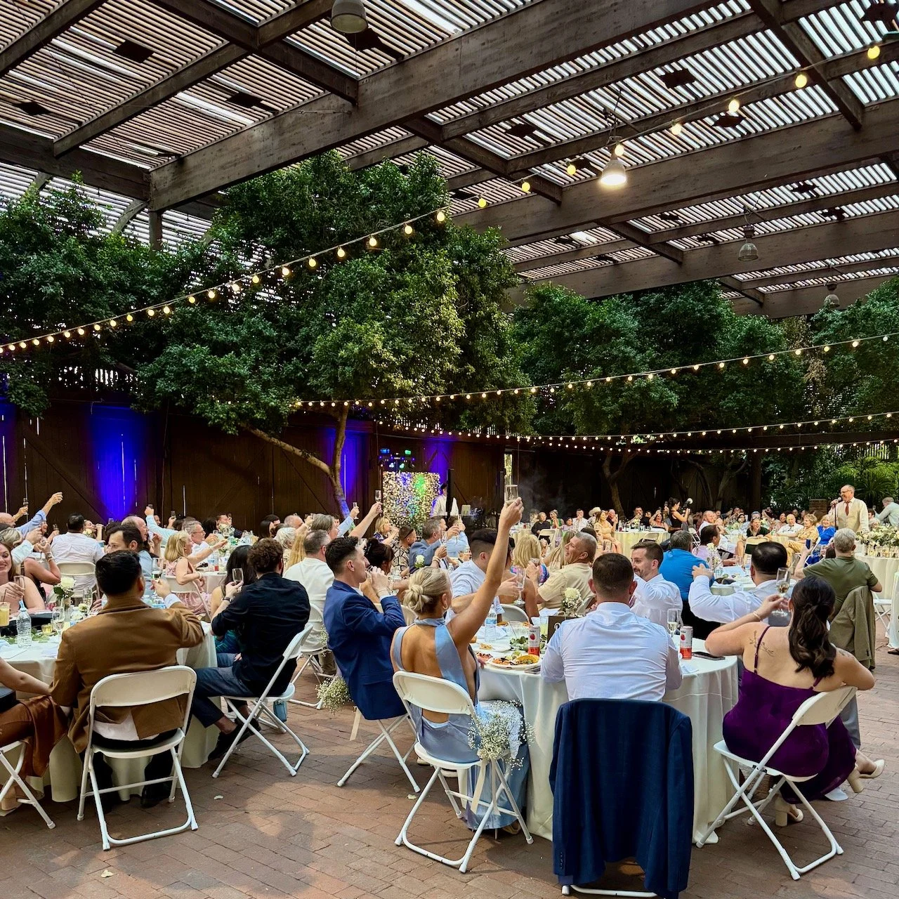 Wedding Reception Toasts at the Lath House Pavilion, Heritage Square Phoenix