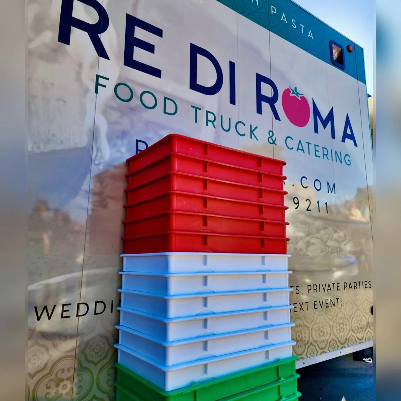 Italian Festival of Arizona – Pizza Dough Boxes at Re Di Roma Food Truck