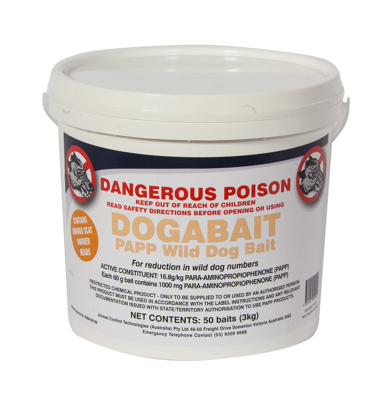 Products for the control of pest animal species — animal control